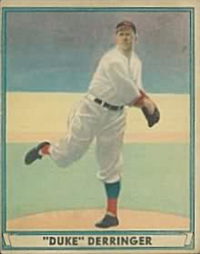 (R336)  1941 Gum, Inc. Play Ball Sports Hall of Fame  Baseball Card  #4  Duke Derringer