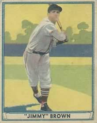 (R336)  1941 Gum, Inc. Play Ball Sports Hall of Fame  Baseball Card  #12  Jimmy Brown