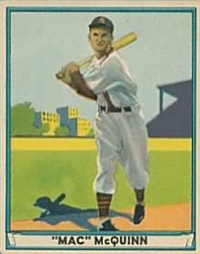 (R336)  1941 Gum, Inc. Play Ball Sports Hall of Fame  Baseball Card  #23  Mac McQuinn