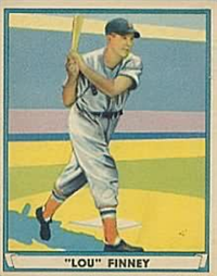 (R336)  1941 Gum, Inc. Play Ball Sports Hall of Fame  Baseball Card  #30  Lou Finney
