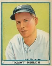 (R336)  1941 Gum, Inc. Play Ball Sports Hall of Fame  Baseball Card  #39  Tommy Henrich