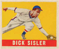 (R-401-1)  1948 Leaf All-Star  Baseball Card  #143  Dick Sisler  (Short Print)