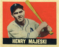 (R-401-1)  1948 Leaf All-Star  Baseball Card  #149  Henry Majeski  (Short Print)