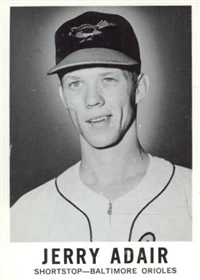 1960 Leaf Baseball Card  #28  Jerry Adair