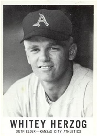 1960 Leaf Baseball Card  #71  Whitey Herzog