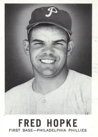 1960 Leaf Baseball Card  #91  Fred Hopke