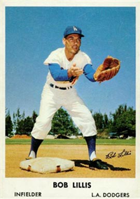 1961 Bell Brand Dodgers Baseball Card  #11  Bob Lillis