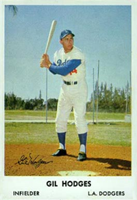 1961 Bell Brand Dodgers Baseball Card  #14  Gil Hodges