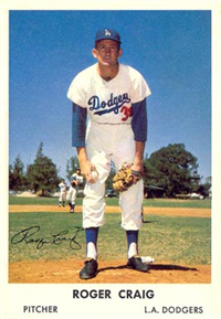 1961 Bell Brand Dodgers Baseball Card  #38  Roger Craig