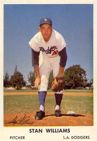 1961 Bell Brand Dodgers Baseball Card  #40  Stan Williams