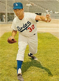 1961 Morrell Meats Dodgers Baseball Card  #4  Sandy Koufax  (Hall of Fame)