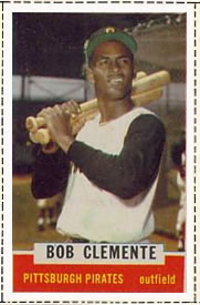 1962 Bazooka Baseball Card  #11  Roberto Clemente  (Hall of Fame)