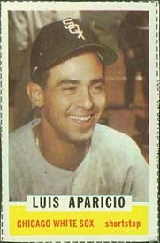 1962 Bazooka Baseball Card  #30  Luis Aparicio  (Hall of Fame)