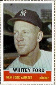 1962 Bazooka Baseball Card  #41  Whitey Ford  (Hall of Fame)