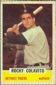1962 Bazooka Baseball Card  #42  Rocky Colavito