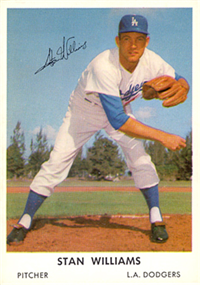 1962 Bell Brand Dodgers Baseball Card  #40  Stan Williams