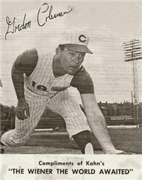1962 Kahn's Wieners Baseball Card  #7  Gordon Coleman