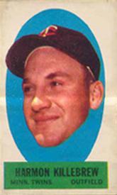 1963 Topps Peel-Offs  Baseball Card   Harmon Killebrew  (Hall of Fame)