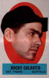 1963 Topps Peel-Offs  Baseball Card   Rocky Colavito