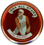 1964 Topps Baseball Coin  #158  Jim Maloney (All-Star)