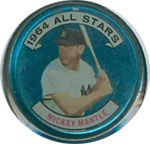 1964 Topps Baseball Coin  #131a  Mickey Mantle (All-Star, lefthanded)  (Hall of Fame)