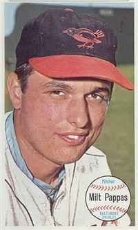 1964 Topps Giants Baseball Card  #5  Milt Pappas