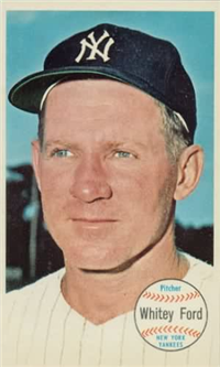 1964 Topps Giants Baseball Card  #7  Whitey Ford  (Hall of Fame)
