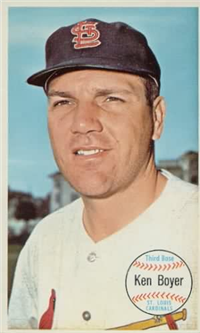 1964 Topps Giants Baseball Card  #57  Ken Boyer