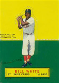 1964 Topps Stand-Up  Baseball Card   Bill White  (Short Print)