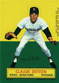 1964 Topps Stand-Up  Baseball Card   Claude Osteen