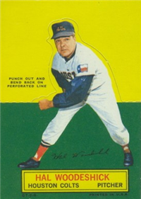1964 Topps Stand-Up  Baseball Card   Hal Woodeshick  (Short Print)
