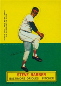 1964 Topps Stand-Up  Baseball Card   Steve Barber