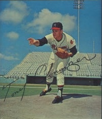 1965 Kahn's Wieners  Baseball Card   Tony Cloninger