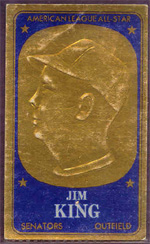 1965 Topps Embossed Baseball Card  #54  Jim King