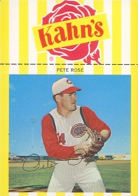 1966 Kahn's Wieners Baseball Card  #27  Pete Rose