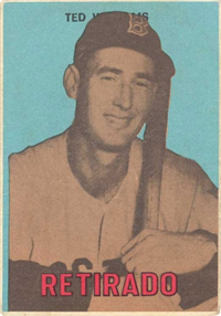 1967 Topps Venezuelan Retirado Baseball Card  #148  Ted Williams  (Hall of Fame)