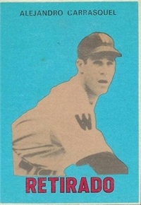 1967 Topps Venezuelan Retirado Baseball Card  #176  Alex Carrasquel