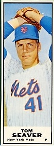 1968 Bazooka Baseball Card  #4  Tom Seaver  (Hall of Fame)