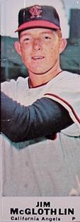 1968 Bazooka  Baseball Card   Jim McGlothlin