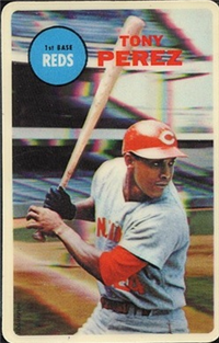 1968 Topps 3-D  Baseball Card   Tony Perez  (Hall of Fame)