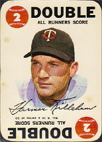 1968 Topps Game Baseball Card  #5  Harmon Killebrew  (Hall of Fame)