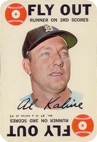 1968 Topps Game Baseball Card  #27  Al Kaline  (Hall of Fame)