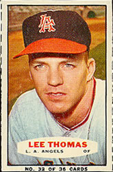1963 Bazooka Baseball Card  #32 Lee Thomas