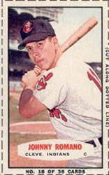 1964 Bazooka Baseball Card  #18 Johnny Romano