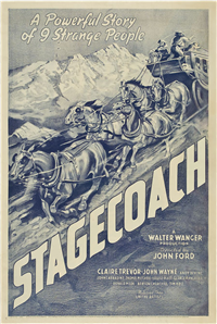 STAGECOACH   Original American Printer Proof One Sheet   (United Artists, 1939)