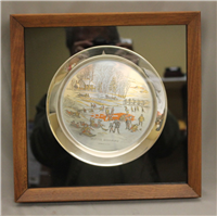 Currier and Ives 'Winter Morning' Limited Edition Christmas Plate  (Danbury Mint, 1977)