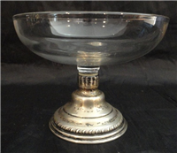 Sterling Silver Candy, Large, AT LEAST 3&quot; Tall, 5-6&quot; diameter across at top, solid, weighted base reinforced with cement