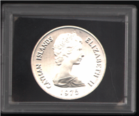CAYMAN ISLANDS 1975 $50 Silver Coin  (KM # 12)