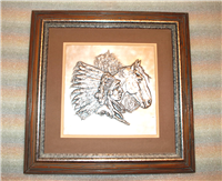 The Chieftain by Gordon Phillips Silver Wall Sculpture  (Franklin Mint, 1976)