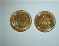 MEXICO Estados Unidos Mexicanos Dos Pesos Gold Coin